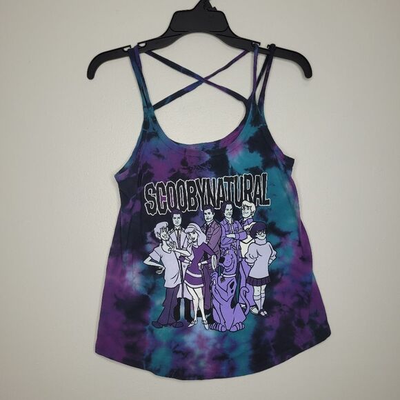 Scoobynatural Tie-Dye Scooby Do Supernatural tank top size x small - Picture 1 of 5